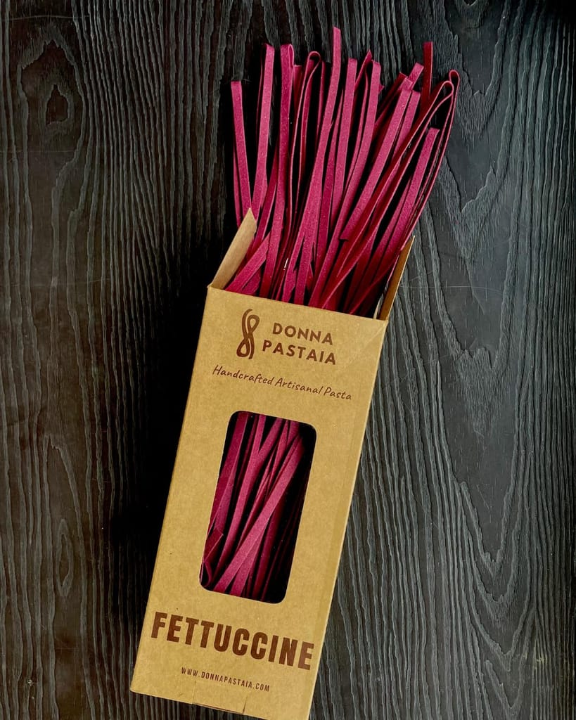 Donna Pastaia Artisanal Pasta | Beetroot Fettuccine Pasta | No Maida, No Salt, No Preservatives | Proudly Made in India