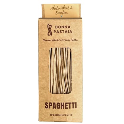 Donna Pastaia Artisanal Pasta |Wholewheat Spaghetti Pasta | No Maida, No Salt, No Preservatives | Proudly Made in India