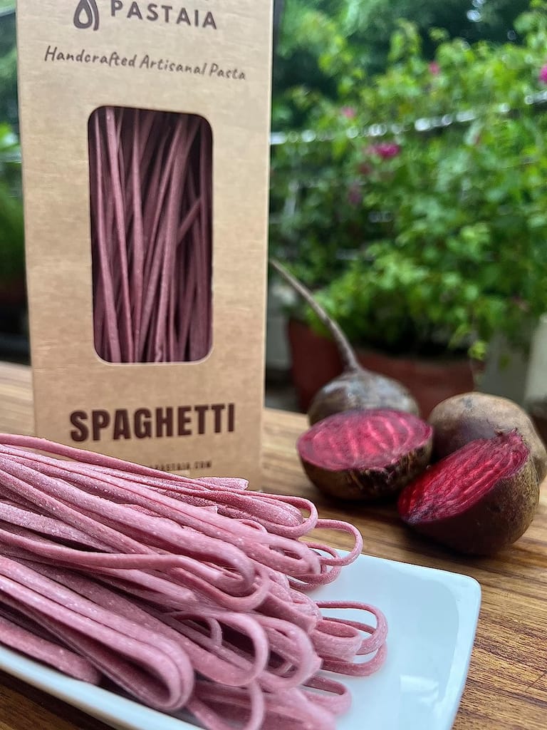 Donna Pastaia Artisanal Pasta | Beetroot Spaghetti Pasta | No Maida, No Salt, No Preservatives | Proudly Made in India