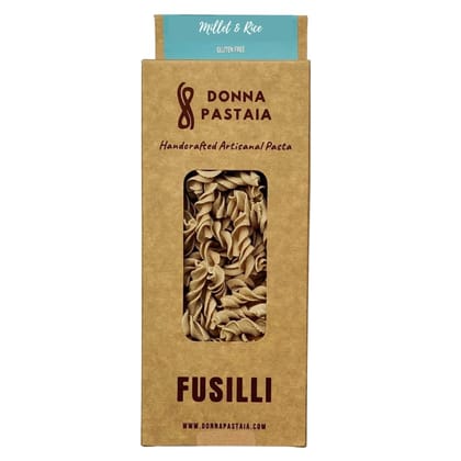 Donna Pastaia Artisanal Pasta | Foxtail Millet Fusilli | No Maida, No Salt, No Preservatives | Proudly Made in India