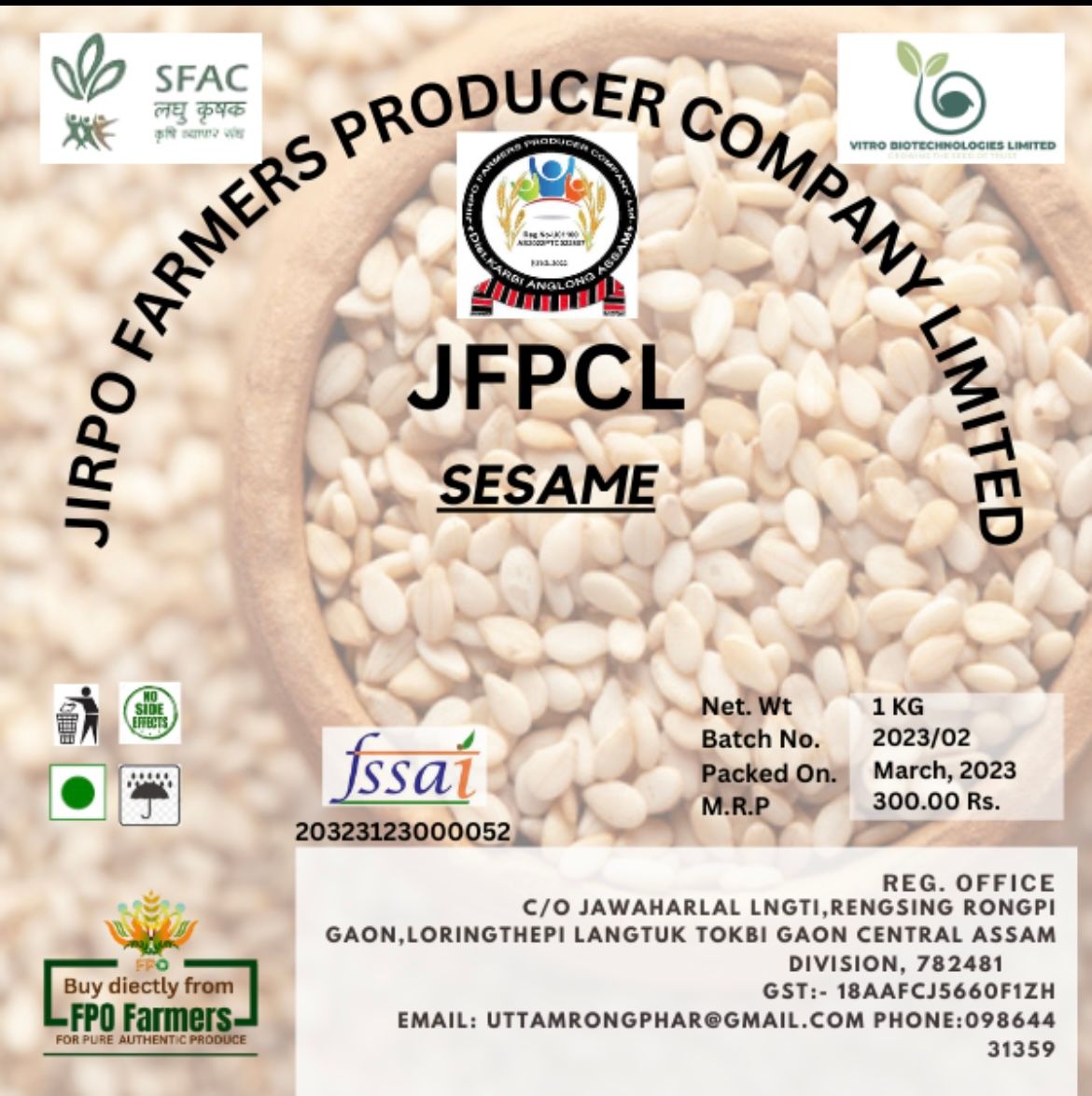 Organic Raw sesame