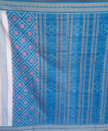 Traditional Handloom Sambalpuri Saree in Lata Design Palla