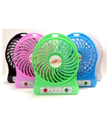 DAYBETTER� Portable Mini USB Pocket Fan 3-Level Speed Adjustable Electric Cooling Desktop Fan with Rechargeable Battery