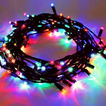 DAYBETTER� 15 Meter 30 LED Decorative Pixel Led String/Rice Light | 36 Feet Single Colour Diwali Still Led Ladi String Light for Home Decor, Christmas, Diwali and Festive (Multi Color) DA-36
