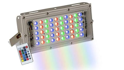 DAYBETTER� 50W RGB LED Brick Light Multi Color with Remote Waterproof IP66 LED Flood Lights (50WATT,Plastic) DA-34