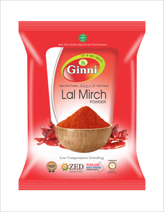 Ginni Pure Red Chilli Powder/Laal Mirch Powder/Karam Podi | No Chemicals & Preservatives - 400gms (4 x 100g) (Pack of 4)
