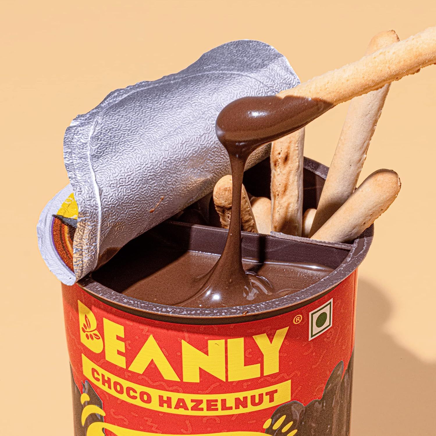 Beanly Combo of Choco-Hazelnut Dibs & Mighty Coffee Dibs with Breadsticks