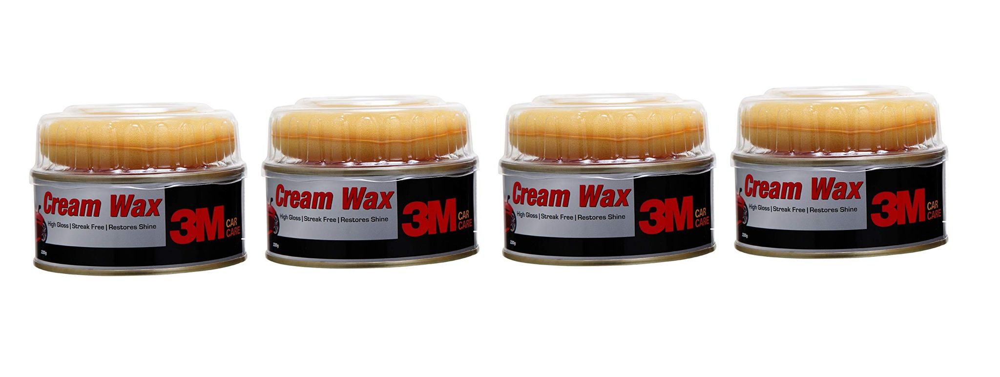3M Car Care Cream Wax 220g (Pack of 4)
