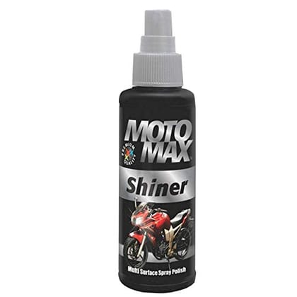 Motomax Shiner Multi Surface Spray Polish for Car & Bikes (100 ml), Pack of 5