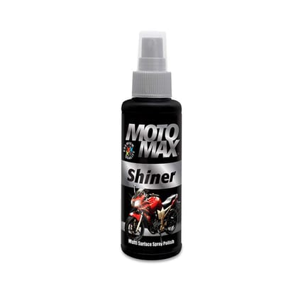 Pidilite Motomax Shiner Multi surface Spray Polish 100 ml|Instantly Cleans and Shines Bikes, Motorbikes, Cars | Useful for Plastic, Metal, Tyre & Rubber Parts
