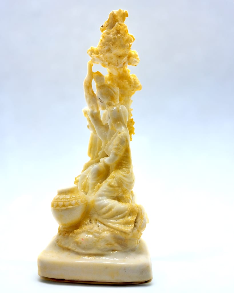 ZURU BUNCH 25cm Radha Krishna with tree Statue Idol Showpiece Decoration Items for Home Decor Living Room Pooja Room Bedroom Office Gifts for Family and Friends