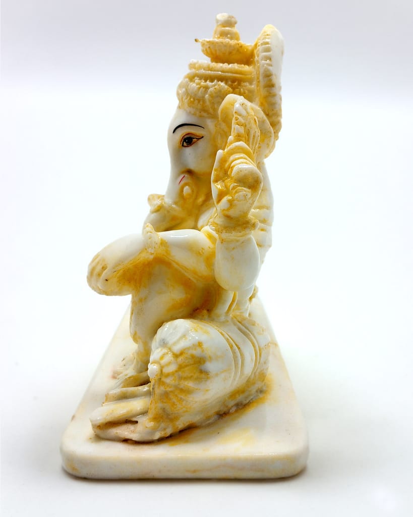 ZURU BUNCH 23cm Ganesh with tree Statue Idol Showpiece Decoration Items for Home Decor Living Room Pooja Room Bedroom Office Gifts for Family and Friends