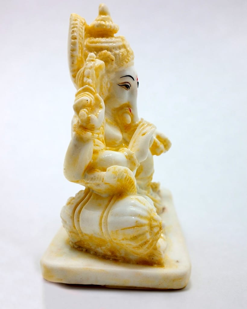 ZURU BUNCH 23cm Ganesh with tree Statue Idol Showpiece Decoration Items for Home Decor Living Room Pooja Room Bedroom Office Gifts for Family and Friends