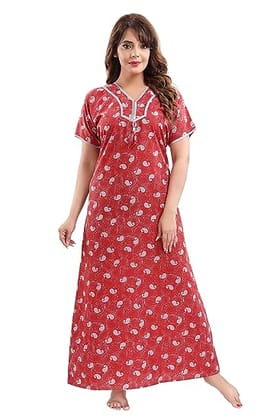 Women red color  Nightdress