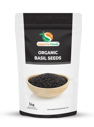 Sapphire Foods Organic Basil Seeds Seed (1kg)