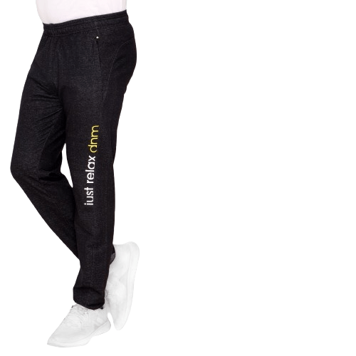 Men Black Solid Track Pants