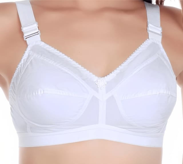 FASHION BONES Cotton Bra with Broad Straps for Heavy Bust Women and Teenage  Girls - Wire Free, Non Padded, Maximum Support and Comfort Pack of 2