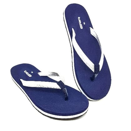 ERA Women's  Casual Flip-Flop Slippers Comfortable Indoor and Outdoor Footwear Sunshine R Silver