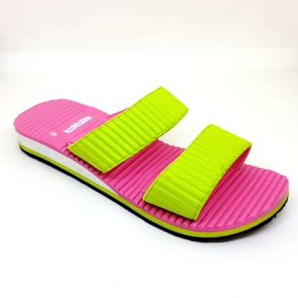 ERA Women's  Casual Flip-Flop Slippers Comfortable Indoor and Outdoor Footwear Candy Pink