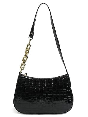 Lychee bags Women Pu MaroonCroco Finish Shoulder Bag