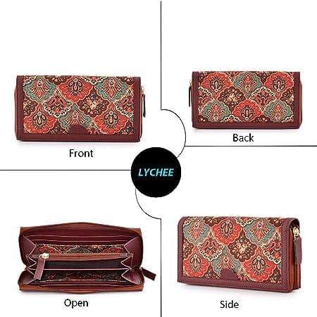 Lychee bags Women Printed Canvas Multicolour Wallet - Handbags | Buy online on ZillyBuy
