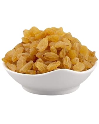 Tusmad Nashik Premium Golden Raisin 250 Gm. Kishmish in Dry fruits Long Raisins / Dried Grapes or Kismish (250 g)