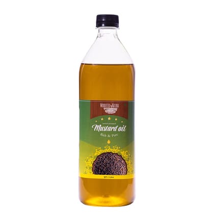 Woodified Natura Wood Press Black Mustard Oil for Cooking kacchi Ghani Cold Pressed Sarso Oil (3 LTR)