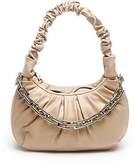 Lychee bags Women Pu  Gathered Shoulder Bag - Handbags | Buy online on ZillyBuy
