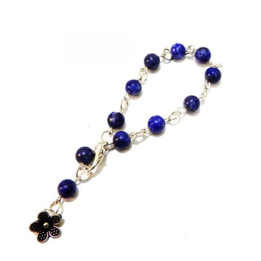 PearlzGallery Dyed Lapis Lazuli 8 Inches Lobster Clasp Bracelet for Girls &  Women - Rite Concept Jewels Pvt. Ltd. - 3601573