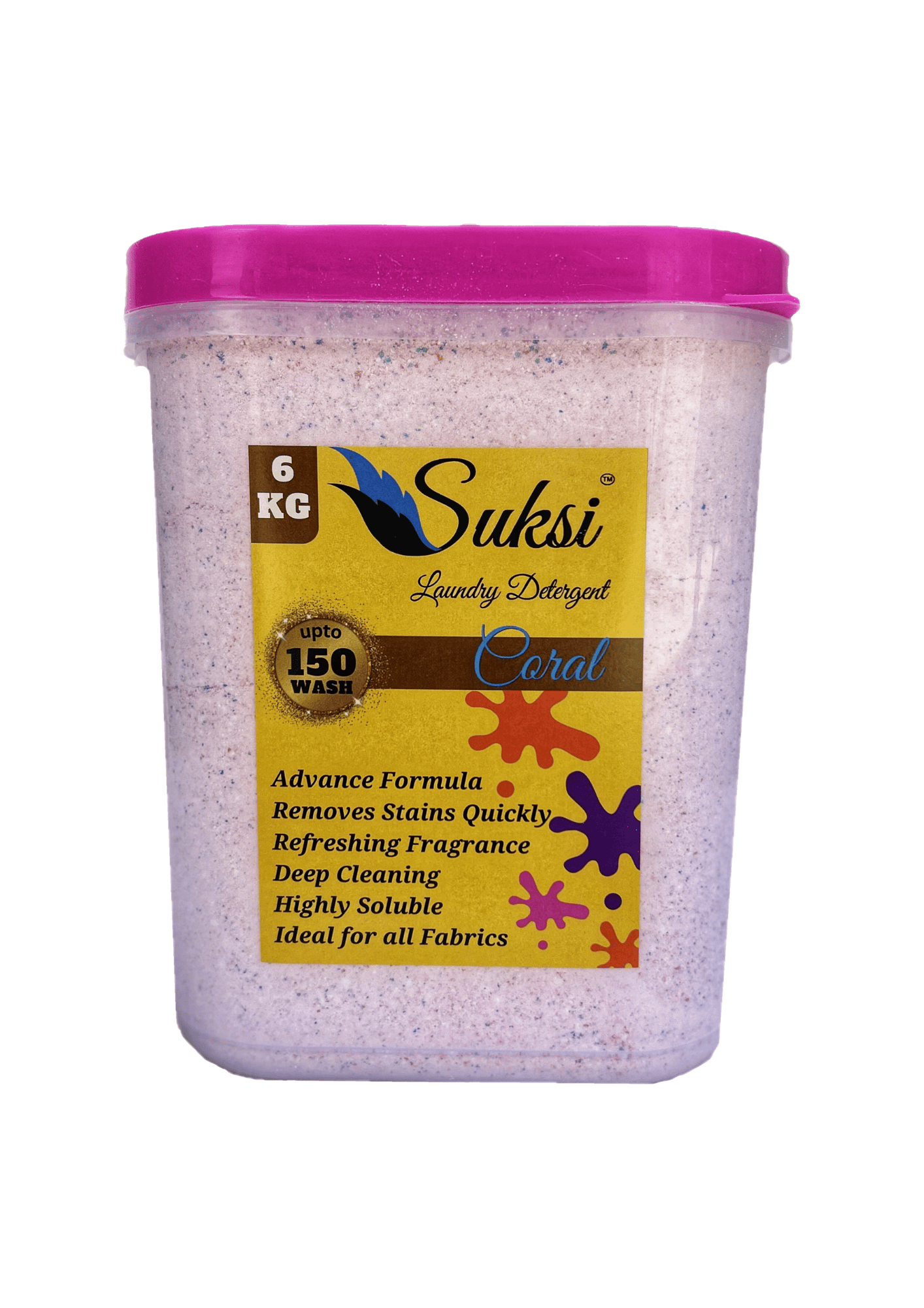 Suksi Detergent Powder Coral 6 Kg.