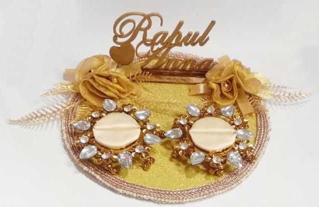 Order Traditional Engagement Ring Platter in India