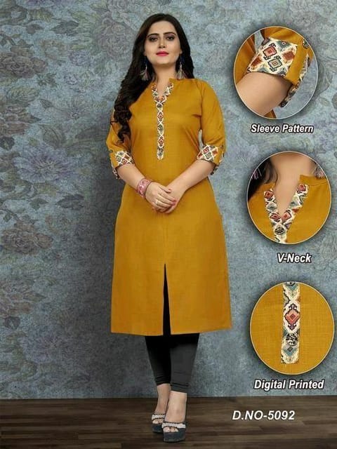 Buy online Women Notch Neck Straight Kurti from Kurta Kurtis for Women by  Riya for ₹639 at 68% off | 2024 Limeroad.com