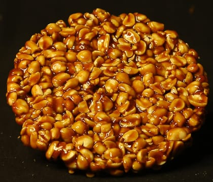 Peanut barfi round