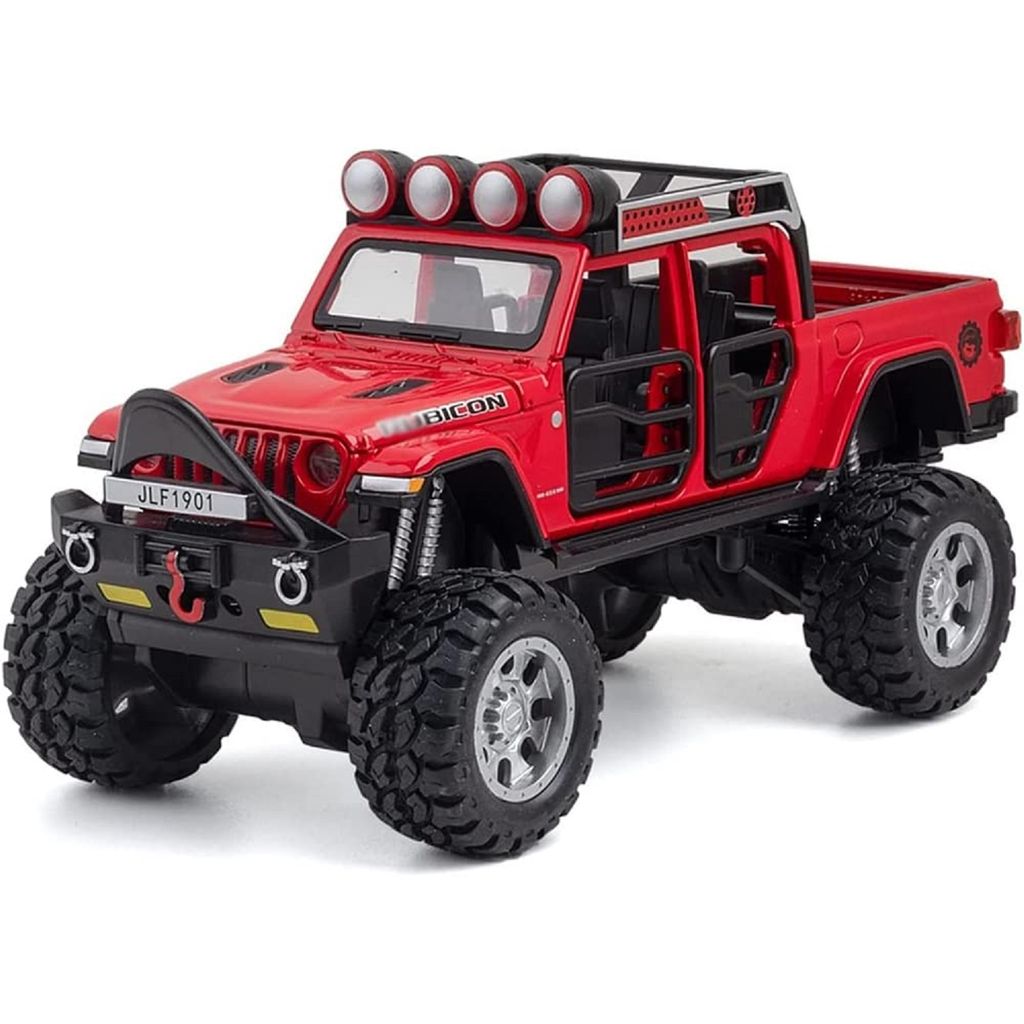 KTRS ENTERPRISE 1:32 Scale Die-Cast Rubicon Off-Road Jeep Car with 4 Openable Doors Music,Pull Back Action & Glowing Head & Tail Lights - Toys and Games | Buy online on ZillyBuy