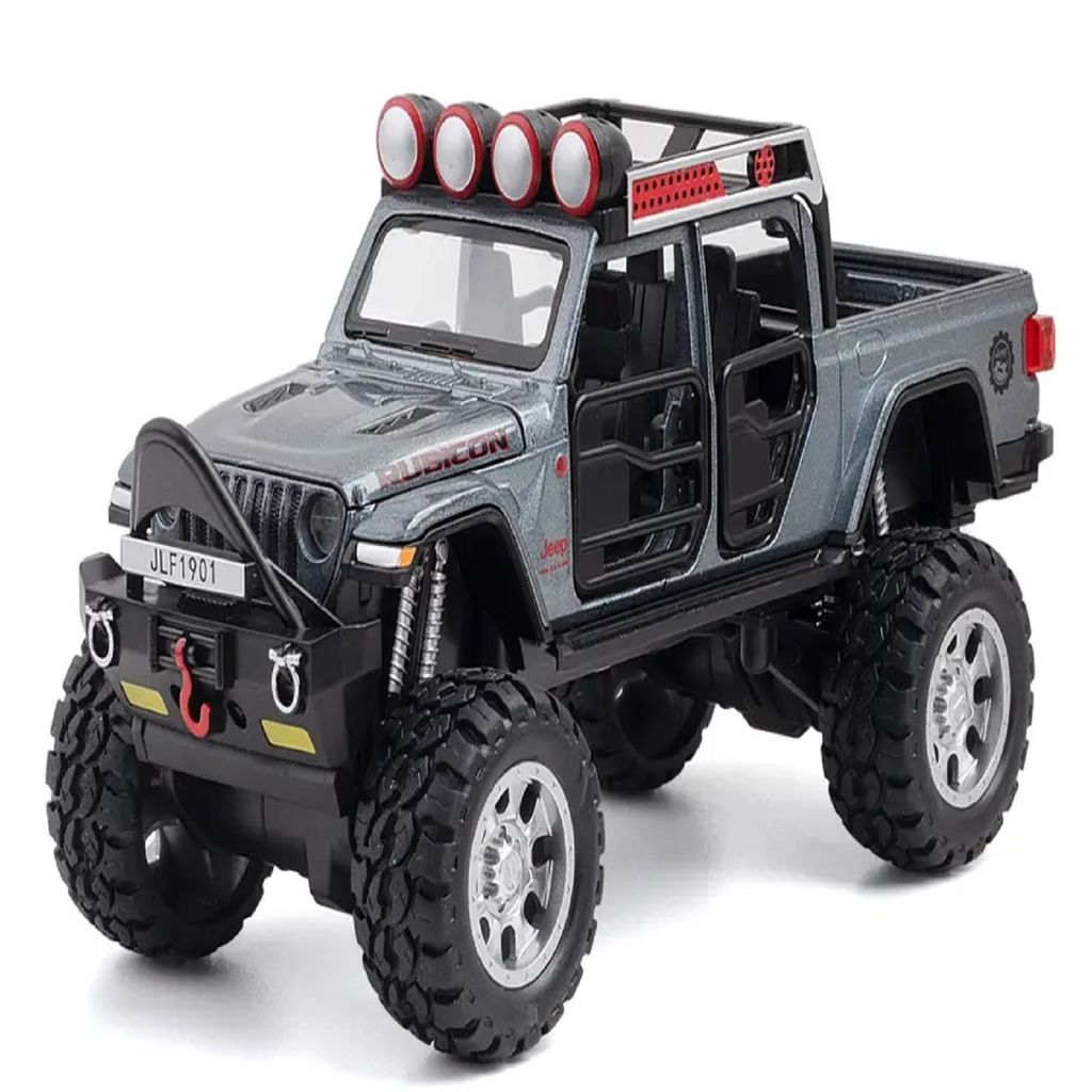 KTRS ENTERPRISE 1:32 Scale Die-Cast Rubicon Off-Road Jeep Car with 4 Openable Doors Music,Pull Back Action & Glowing Head & Tail Lights - Toys and Games | Buy online on ZillyBuy