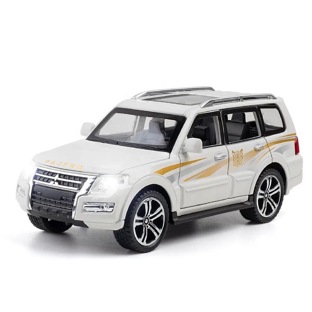 KTRS ENTERPRISE 1:32 for Mitsubishi Pajero SUV Alloy Model Diecasts Metal Car Simulation Sound Light Toy Decoration Gift Replica Cars - Toys and Games | Buy online on ZillyBuy