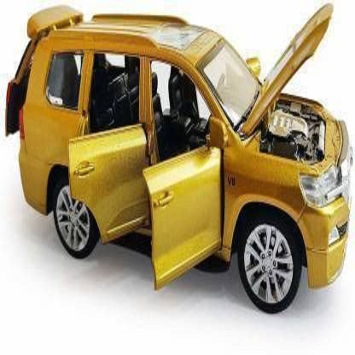 KTRS ENTERPRISE  1:32 Scale Die-Cast Dual-Tone Lland-Cruiiser with 6 Openable Doors,Pull Back Action, Blinking Headlights & Tail Lights