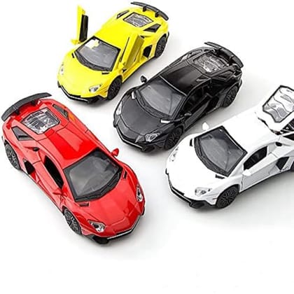 KTRS ENTERPRISE 1:32 Diecast Lemborgini LP750 Alloy Metal Pull Back Die-Cast Car Scale Model Pullback with Sound Light Mini Auto Toy car for Kids Best Gifts Toys for Kids Boys