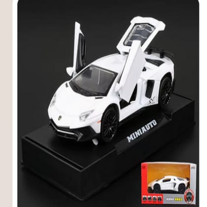 KTRS ENTERPRISE 1:32 Diecast Lemborgini LP750 Alloy Metal Pull Back Die-Cast Car Scale Model Pullback with Sound Light Mini Auto Toy car for Kids Best Gifts Toys for Kids Boys