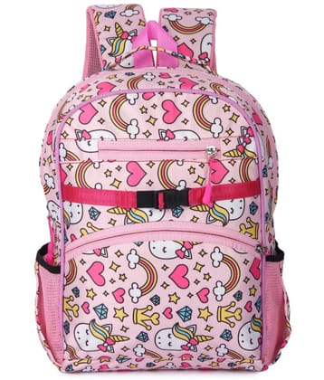 Lychee Bags  Backpack Kids Polyester School Backpack  (pink )