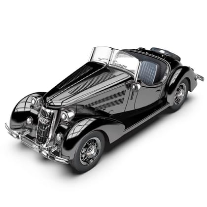 KTRS ENTERPRISE 1:32 Cadillac Roadster Car Alloy Die-Cast Metal Vintage Car Model Retro Car Toy Vehicle Audi Rover Wanderer Classic Car Sound and Light Pull Back Toy for Kids Gift