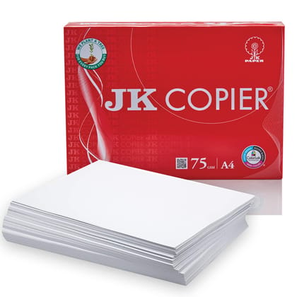 JK Copier Paper - A4, 75 GSM, 1 Ream, 500 Sheets