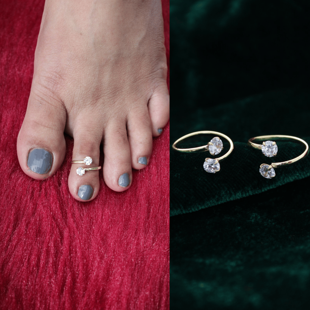 Toe rings | Toe rings for women | Gold plated toe ring | New design toe ring
