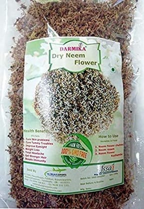 Darmika Purify dried Neem flower/Vepam poo/Indian Lilac for tea, garnishing and more (50)