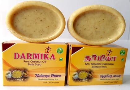 DARMIKA Handmade Organic Soap Set of 10 (NALUGUMAVU)