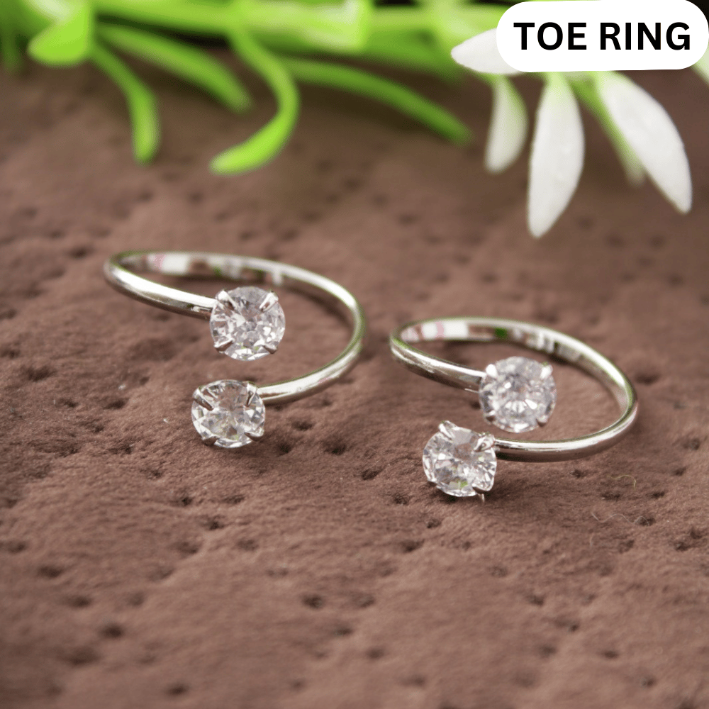 Toe ring adjustable | toe ring for ladies silver plated | toe ring design |Toe Anklet ring