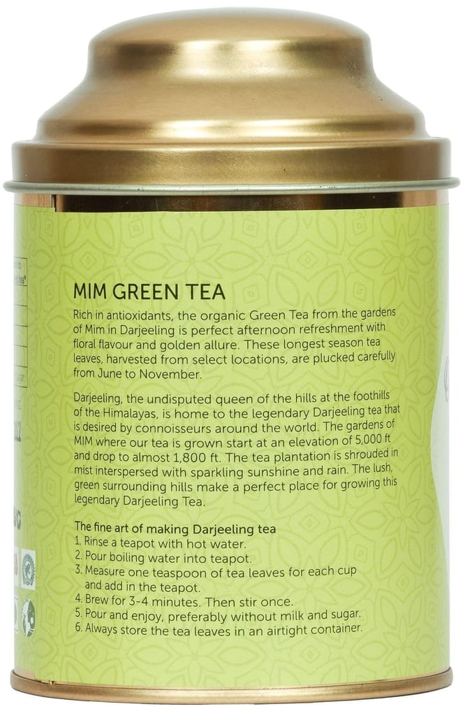 Organic Darjeeling Green Tea from Mim Tea Garden - 100g