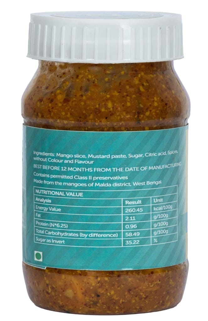 400g Aam Kasundi (Mango-Mustard Sauce / Pickle) - Sweet & Sour -  set of two packs