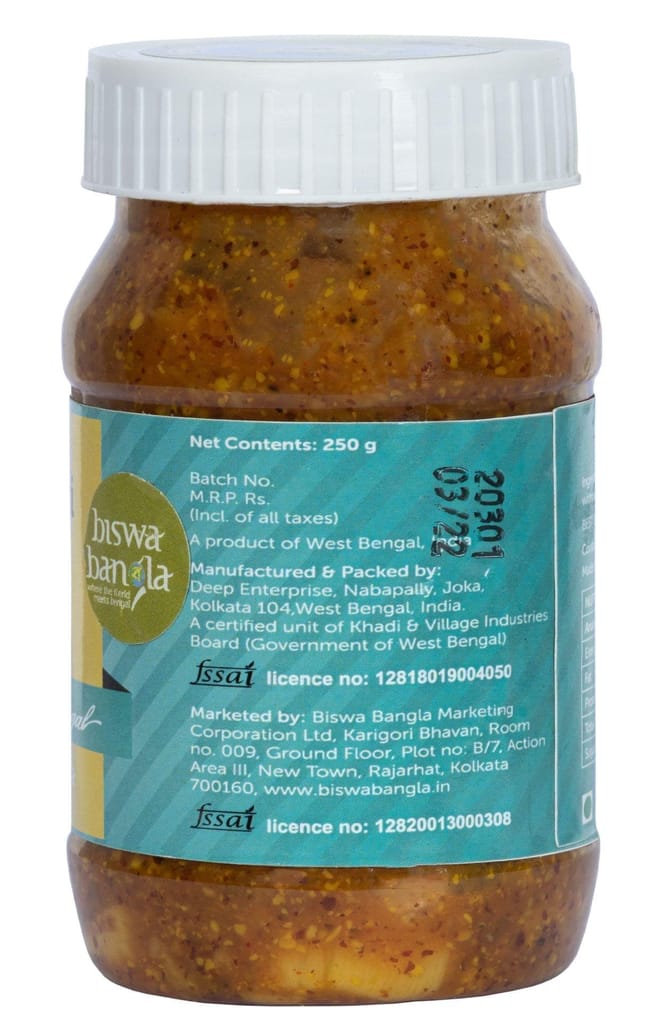 400g Aam Kasundi (Mango-Mustard Sauce / Pickle) - Sweet & Sour -  set of two packs