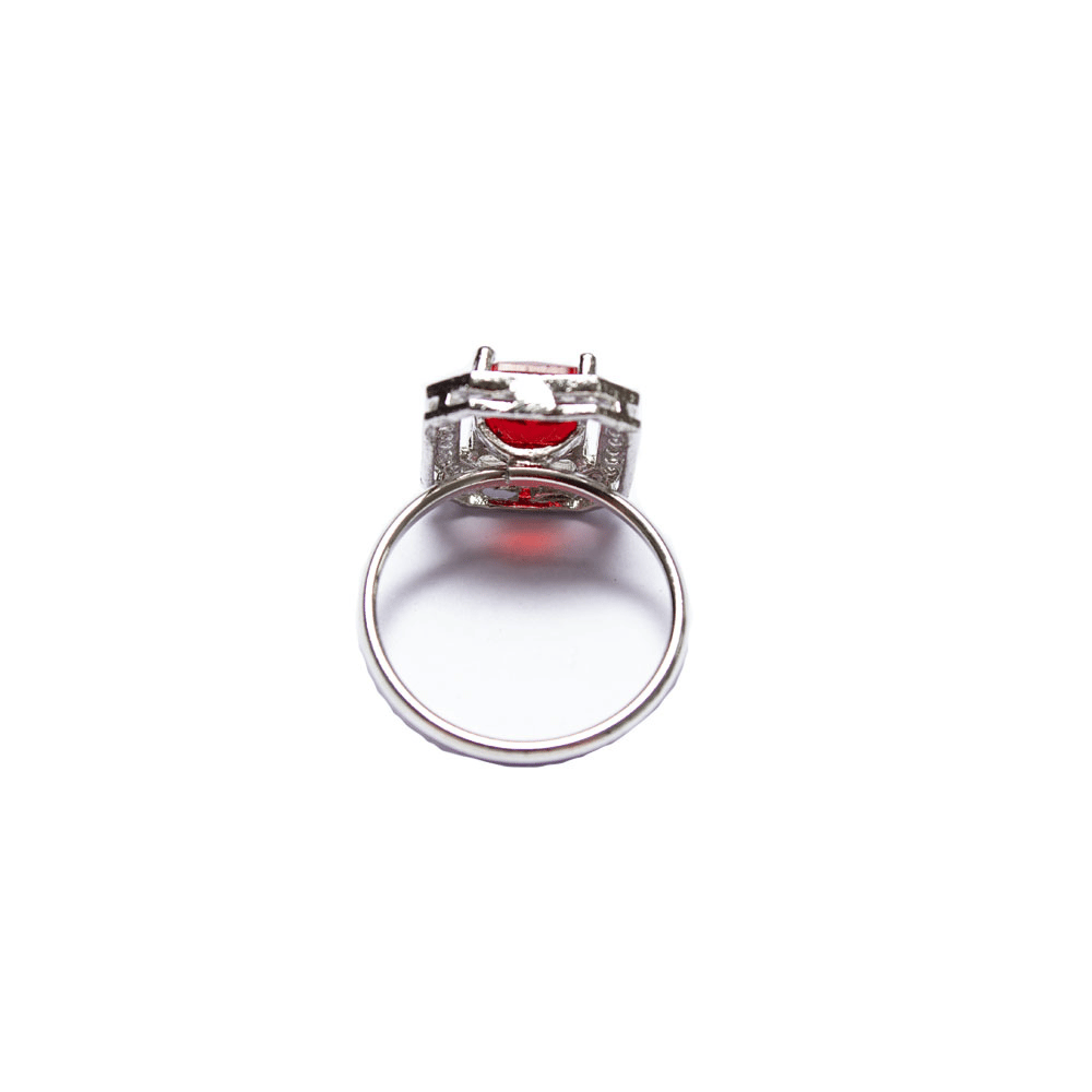Zeello Ring for girls and women | Red colour ring| Perfect for your dress | Adjustble finger ring